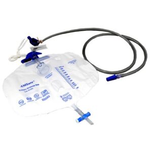 Urinary Drain Bag AMSure Anti-Reflux Valve Sterile 2,000 mL Vinyl