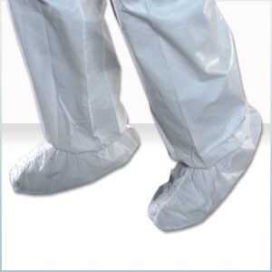 Shoe Cover Critical Cover MaxGrip One Size Fits Most Shoe High Nonskid Sole White NonSterile