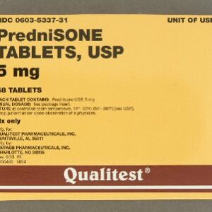 Prednisone 5 mg Tablet 48 Tablets