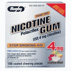 Stop Smoking Aid Rugby 4 mg Strength Gum