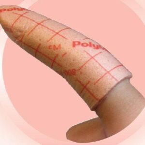 Foam Dressing PolyMem Finger / Toe 2-3/5 to 3 Inch Circumference Without Border Film Backing Nonadhesive Finger / Toe Sterile