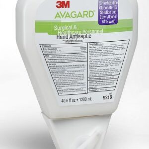 Waterless Surgical Scrub 3M Avagard 1,200 mL Dispenser Refill Bottle 1% / 61% Strength CHG (Chlorhexidine Gluconate) / Ethyl Alcohol NonSterile
