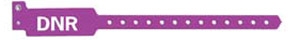 Identification Wristband with Shield Sentry Superband Alert Bands Alert Band Permanent Snap DNR