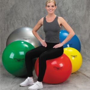 Inflatable Exercise Ball TheraBand Silver