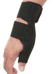 Thumb Spica Breg Adult One Size Fits Most Hook and Loop Strap Closure Left or Right Thumb Black