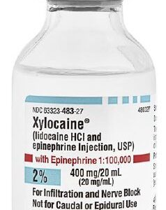 Xylocaine with Epinephrine Lidocaine HCl / Epinephrine 2% – 1:100,000 Injection 20 mL