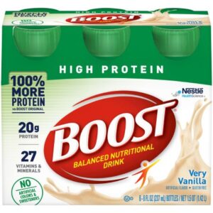 Oral Supplement Boost High Protein Very Vanilla Flavor Liquid 8 oz. Bottle