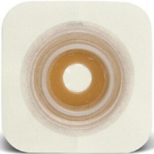 Ostomy Barrier SUR-FIT Natura Trim to Fit Stomahesive Adhesive 57 mm Flange Acrylic Collar 33 to 45 mm Opening