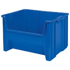 Stackable Storage Bin Stak-N-Store Blue Plastic 12-7/16 X 15-1/4 X 19-7/8 Inch
