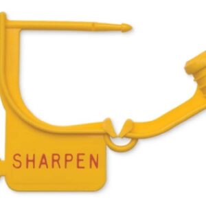 Locking Tag Key Surgical PrePrinted Yellow Plastic 1 Inch