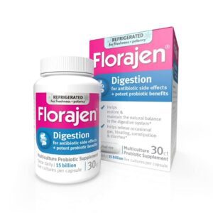 Probiotic Dietary Supplement Florajen Digestion 30 per Bottle Capsule