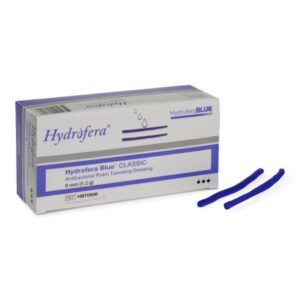 Antibacterial Foam Dressing Hydrofera BLUE Classic Tunneling 9 mm Diameter X 6 Inch Without Border Without Film Backing Nonadhesive Rope Sterile