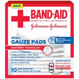 Gauze Sponge Band-Aid 2 X 2 Inch Sterile 1 per Pack
