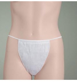 Bikini Panty One-Dees White One Size Fits Most Disposable