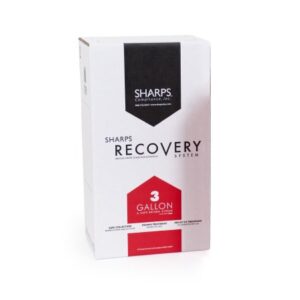 Mailback Sharps Container Sharps Recovery System Red Base 3 Gallon