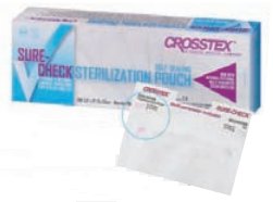 Sterilization Pouch Sure-Check Ethylene Oxide (EO) Gas / Steam 3-1/2 X 9 Inch Transparent Self Seal Film