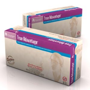 Exam Glove True Advantage Large NonSterile Nitrile Standard Cuff Length Fully Textured Blue Chemo Tested