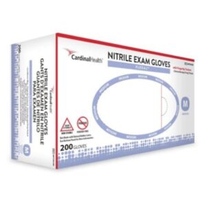 Exam Glove FLEXAL Nitrile Medium NonSterile Nitrile Standard Cuff Length Textured Fingertips Blue Chemo Tested