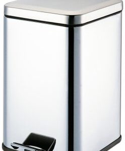 Trash Can Grafco 32 Quart / 8 gal. Silver Stainless Steel Square