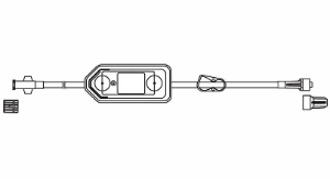 IV Extension Set Codan I.V.STAR Without Port Standard Bore 11 Inch Tubing 0.2 Micron Filter Sterile