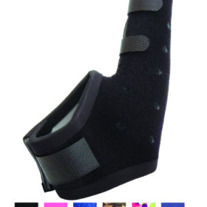 Thumb Brace Exos Extended Short Thumb Spica Adult Large Hook and Loop Strap Closure Left Hand Black