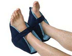 Foot Pillow with Boot AliMed One Size Fits Most Navy Blue / Light Blue