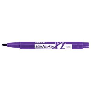 Skin Marker with Ruler Viscot XL Prep-Resistant Gentian Violet Ink Sterile Mini Regular Tip