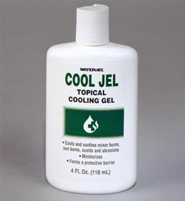 Burn Relief Tea Tree Oil / Glycerin Water Jel Cool Jel Topical Gel 4 oz. Bottle