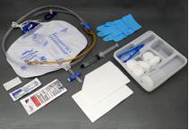 Indwelling Catheter Tray AMSure Foley 14 Fr. 5 cc Balloon Silicone