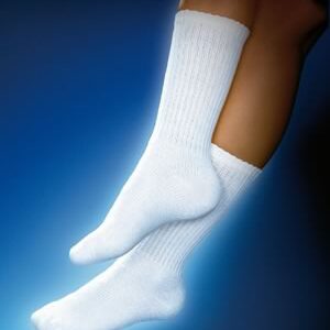 Diabetic Compression Socks JOBST Sensifoot Crew Medium Navy Closed Toe