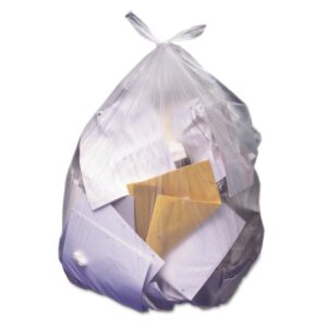 Trash Bag Heritage 45 gal. Natural HDPE 12 Mic. 40 X 48 Inch Star Seal Bottom Flat Pack