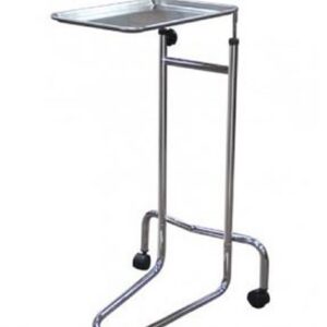Mayo Instrument Stand Hand Operated Double Post California Style Small Tray