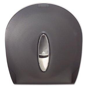 Toilet Tissue Dispenser Jumbo Jr Translucent Smoke Plastic Manual 1 Roll Wall Mount