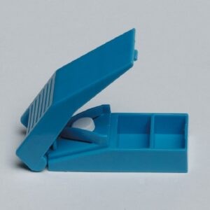 Pill Cutter Hand Operated Blue