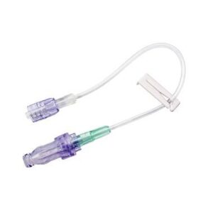 IV Extension Set Caresite Needle-Free Port Small Bore 8 Inch Tubing Without Filter Sterile