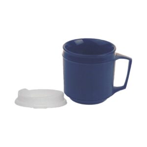Insulated Drinking Mug FabLife 8 oz. Blue Plastic Reusable