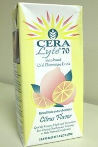 Oral Electrolyte Solution ceralyte 70 Lemon Flavor 1.76 oz. Short Gut / IBS / Crohn’s Disease / Celiac Disease / Cancer Electrolyte