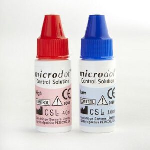Blood Glucose Control Solution Microdot 4 mL Low / High Level
