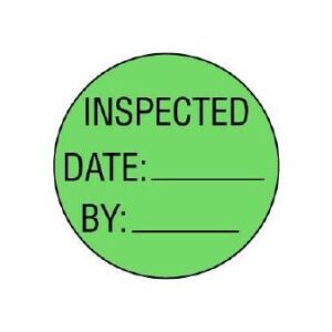 Pre-Printed Label Laboratory Use Green INSPECTED / DATE: _____ / BY: _____ Black Biomedical Engineering Equipment Labels 1 Inch