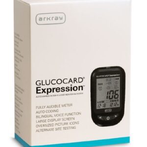 Blood Glucose Meter Glucocard Expresson 6 Second Results Stores up to 7 Results No Coding Required