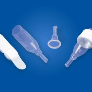 Male External Catheter Natural Non-Adhesive Reusable Strap Silicone Medium