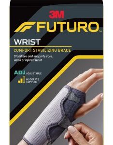 Wrist Brace Futuro Comfort Fabric / Metal Left or Right Hand Black / Gray One Size Fits Most
