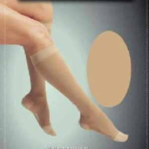 Compression Stocking Loving Comfort Knee High Small Beige Closed Toe