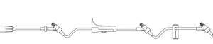 Primary IV Administration Set Caresite Gravity 3 Ports 15 Drops / mL Drip Rate Without Filter 112 Inch Tubing Solution
