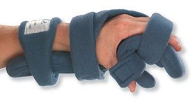 Resting Hand Splint SoftPro Functional Fabric Left Hand Blue Medium