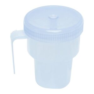 Spillproof Drinking Cup Kennedy 7 oz. Translucent Plastic Reusable