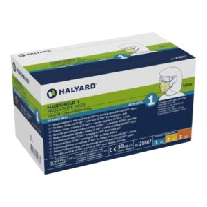 Procedure Mask FluidShield ASTM Level 1 Earloops One Size Fits Most