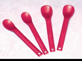 Spoon Large Maroon Plastic
