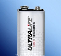 Lithium Battery UltraLife 9V Disposable 1 Pack