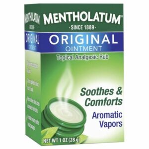 Topical Pain Relief Mentholatum 9% – 1.3% Strength Camphor / Menthol Ointment 1 oz.
